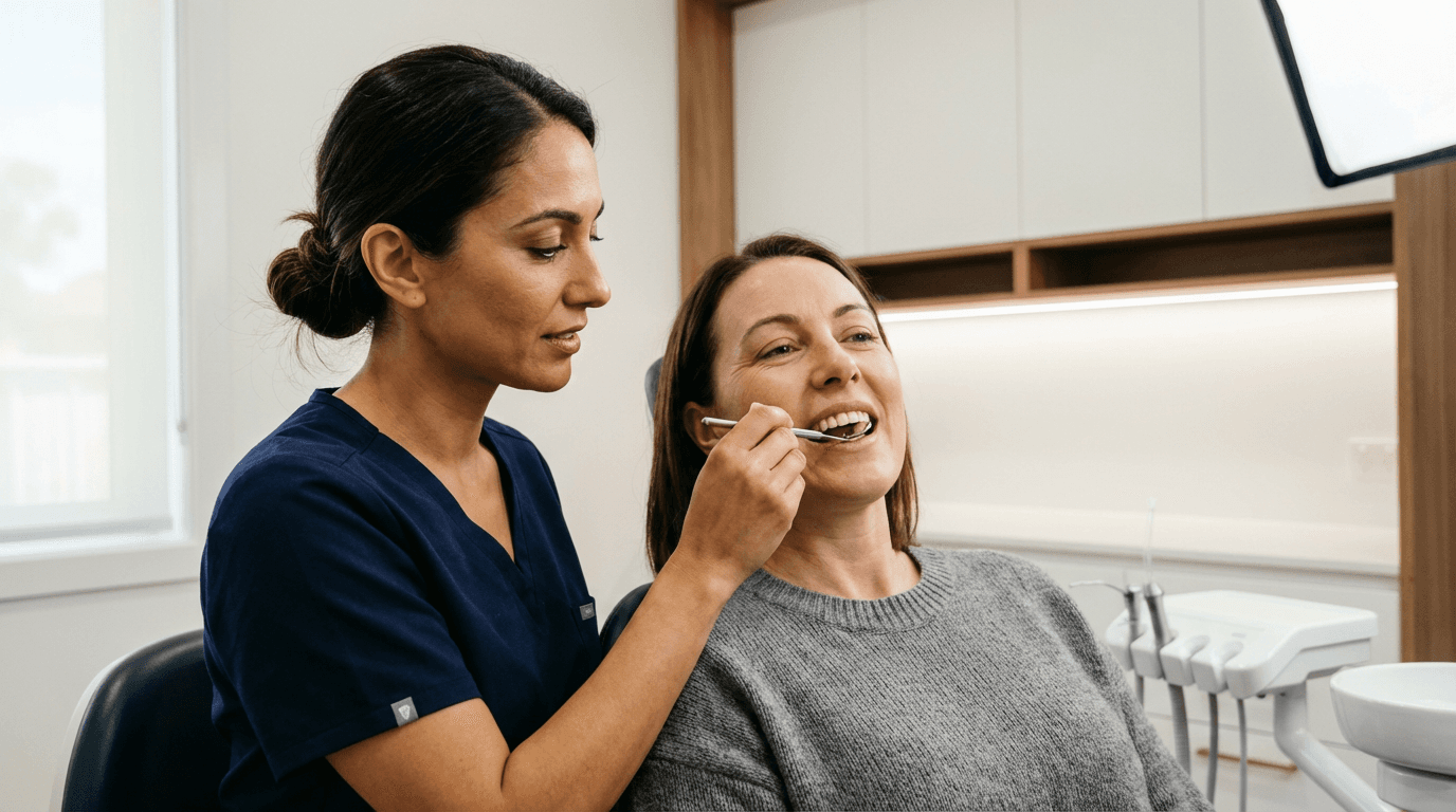 Cosmetic dental treatment room at Joyner Family Dental