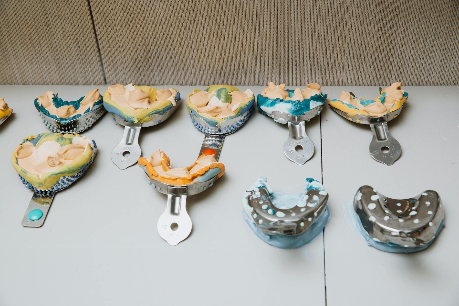 Dental impressions used for custom denture planning