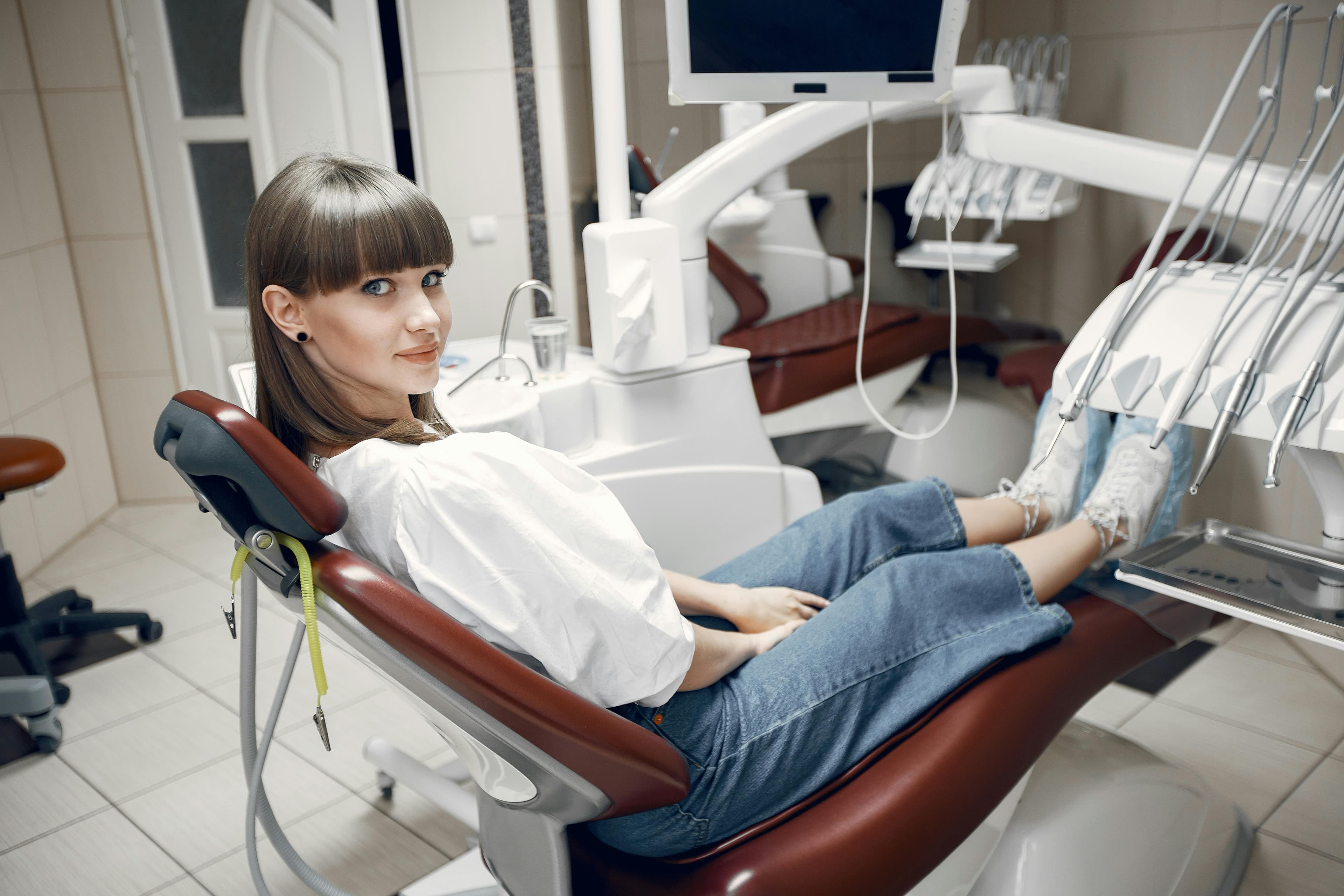 Dentist administering local anaesthesia for comfortable root canal treatment