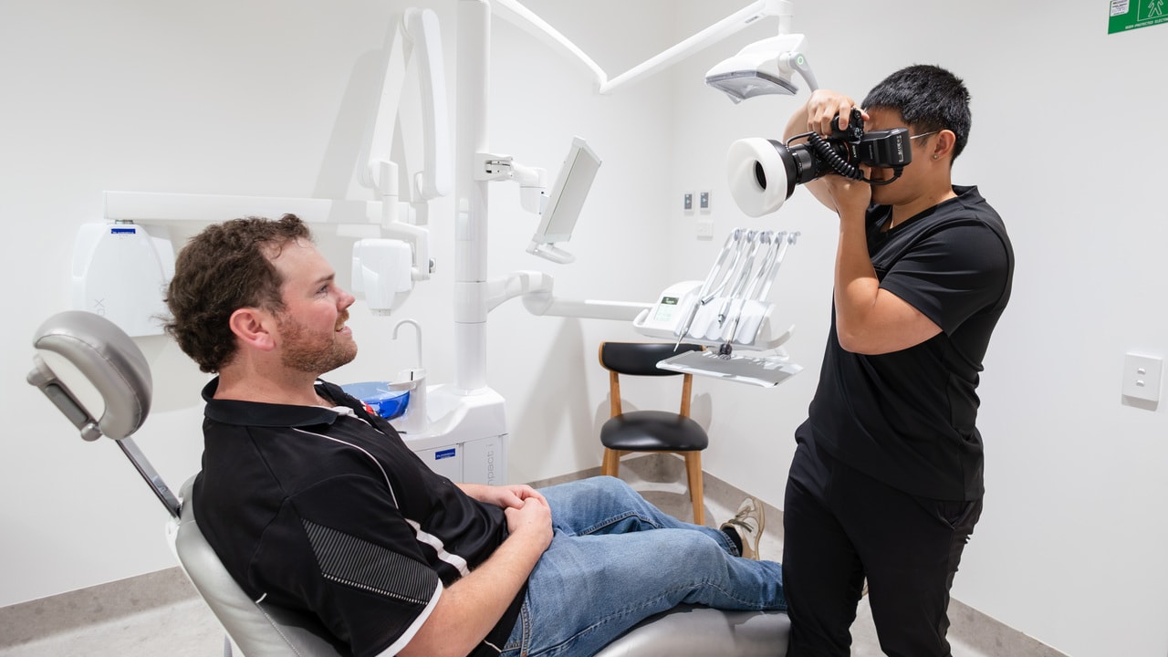 Teeth whitening consultation at Joyner Family Dental